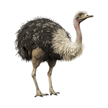 Common ostrich Flightless bird on Transparent Background png