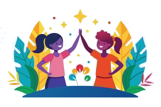 Happy Friendship Day silhouette on a white background vector