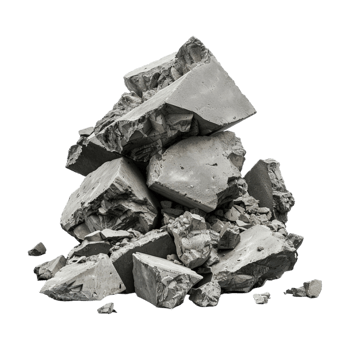 Raw Mountain Rocks Stack on Transparent Background png