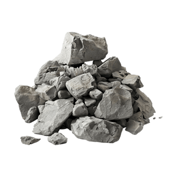 Raw Mountain Rocks Stack on Transparent Background png
