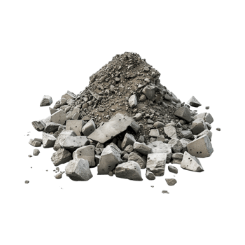 Raw Mountain Rocks Stack on Transparent Background png