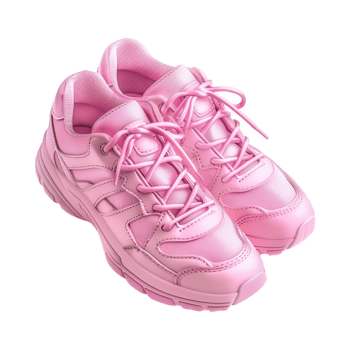 Pink Fashion Shoes on Transparent Background png