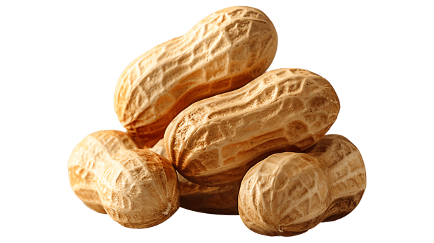 Fresh peanuts on a transparent background png