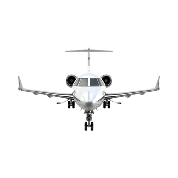 Private Jet on Transparent Background png