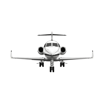 Private Jet on Transparent Background png