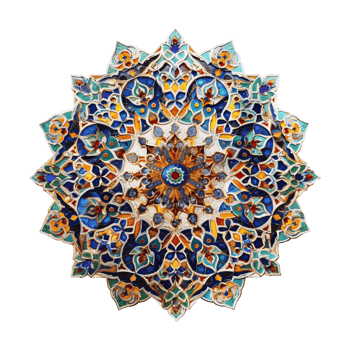 Indian Traditional Mandala Art on Transparent Background png