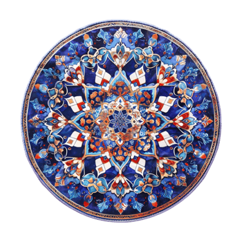 Indian Traditional Mandala Art on Transparent Background png