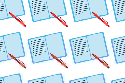 stationery elements seamless pattern design vector