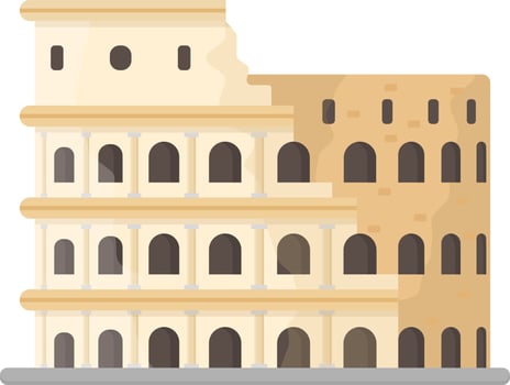 colosseum illustration isolated on white vector