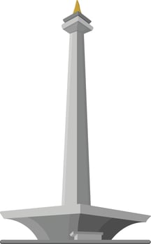 National Monument indonesia illustration vector