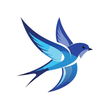 Colorful Bird Gradient Logotype Illustration vector
