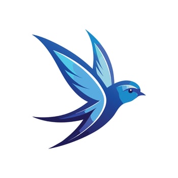 Colorful Bird Gradient Logotype Illustration vector