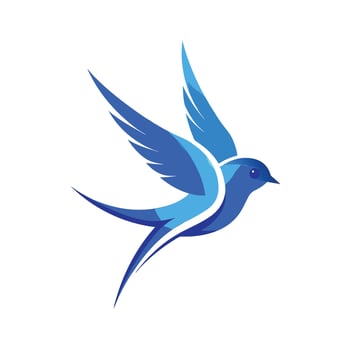 Colorful Bird Gradient Logotype Illustration vector