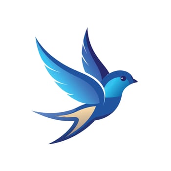 Colorful Bird Gradient Logotype Illustration vector