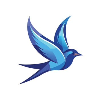 Colorful Bird Gradient Logotype Illustration vector