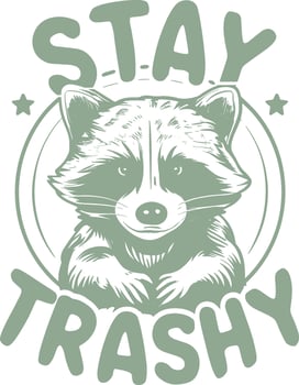 Cute Raccoon t-shirt design.every raccoon t-shirt vector