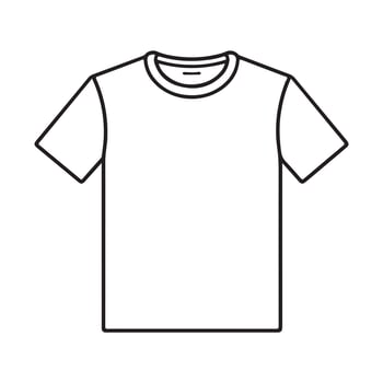 t-shirt single Line Icon Design outline. vector