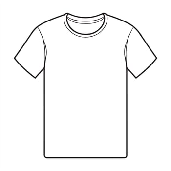 t-shirt single Line Icon Design outline. vector