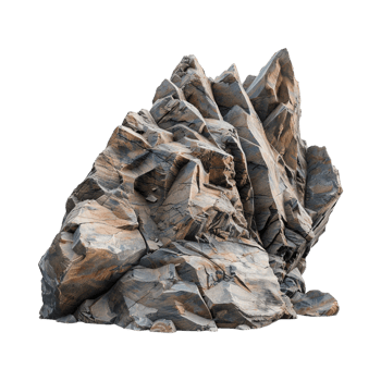 Rock Mountain on Transparent Background png