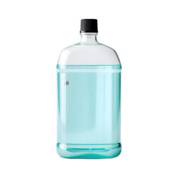 Plastic bottle with cap on transparent background png