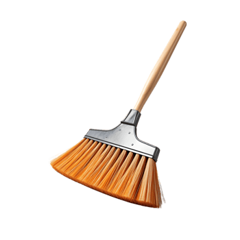 Cleaning brush on transparent background png