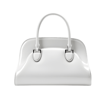 leather handbag on transparent background png