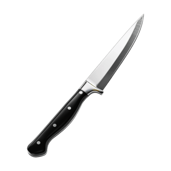 Sharp Kitchen Knife on Transparent Background png