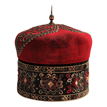Turkish Hat Red on Transparent Background png