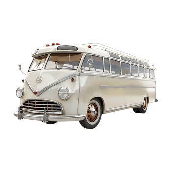 Travel Bus on Transparent Background png