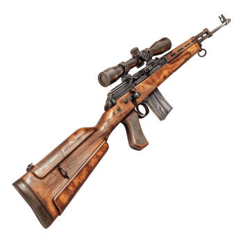 Firing Rifle on Transparent Background png
