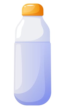 Sports water bottle, reusable water bottle. World Environment Day and Earth Day. Water container bottles for sports. Natural and healthy lifestyle concept. vector