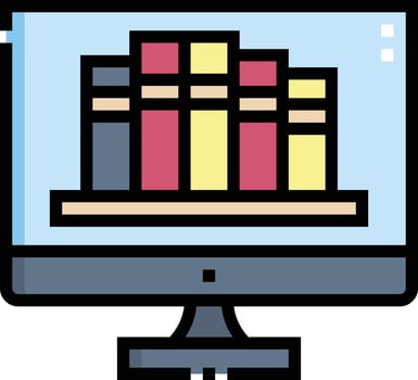 online library illustration design vector