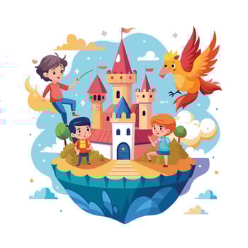 Kids moments illustration concept vector