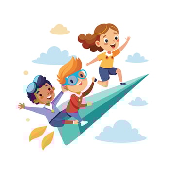 Kids moments illustration concept vector