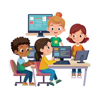 Kids moments illustration concept vector