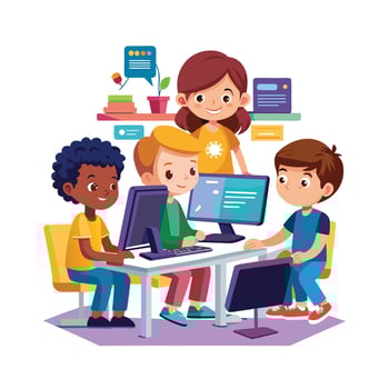 Kids moments illustration concept vector