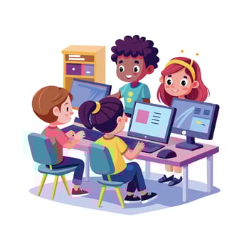 Kids moments illustration concept vector
