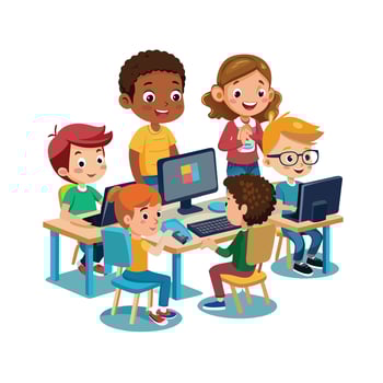 Kids moments illustration concept vector