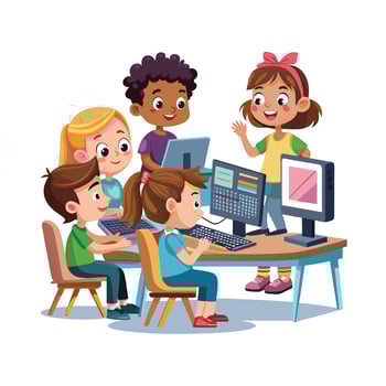 Kids moments illustration concept vector