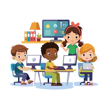 Kids moments illustration concept vector