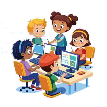 Kids moments illustration concept vector