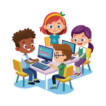 Kids moments illustration concept vector