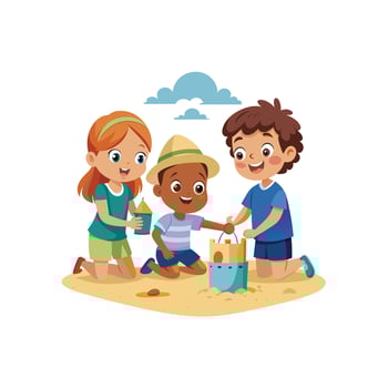 Kids moments illustration concept vector