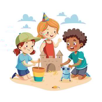 Kids moments illustration concept vector