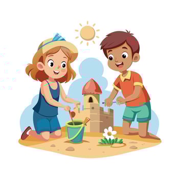 Kids moments illustration concept vector