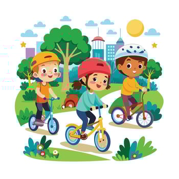 Kids moments illustration concept vector
