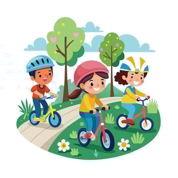Kids moments illustration concept vector