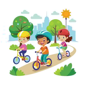 Kids moments illustration concept vector
