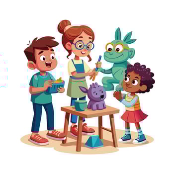 Kids moments illustration concept vector