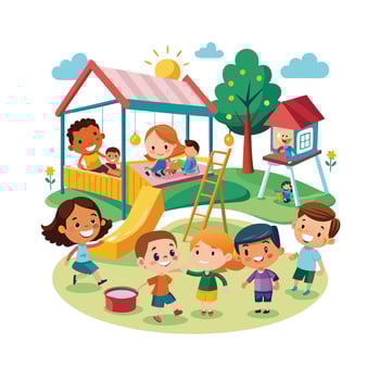 Kids moments illustration concept vector